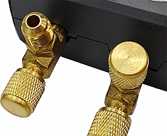 Адаптеры цифрового манометрического коллектора со шлангами и клеммами в кейсе Voll V-100 Digital