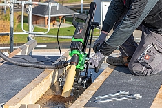 Применение дрели для сухого алмазного сверления Eibenstock EHD 1801